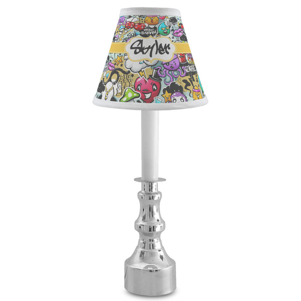 Graffiti Small Chandelier Lamp - LIFESTYLE (on candle stick)