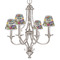 Graffiti Small Chandelier Shade - LIFESTYLE (on chandelier)