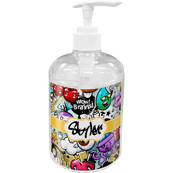 Custom Graffiti Acrylic Soap & Lotion Bottle (Personalized)