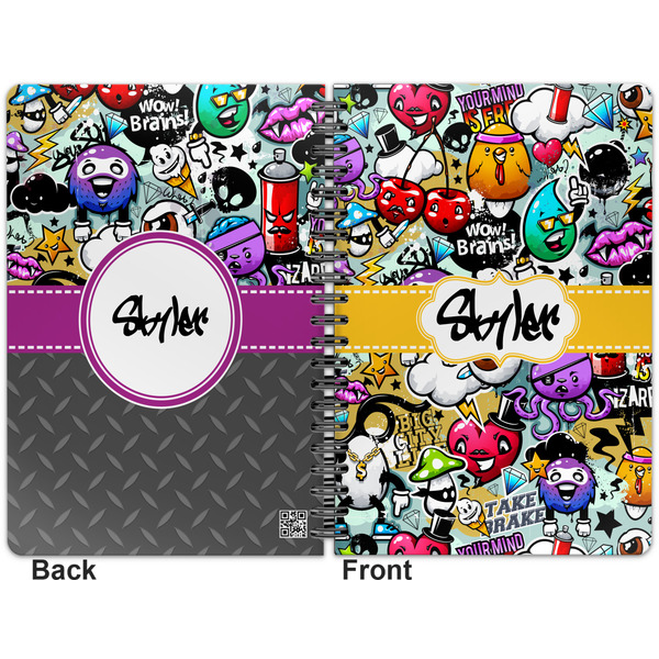 Graffiti Spiral Journal 7 x 10 - Apvl