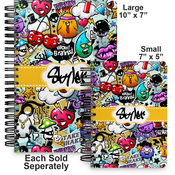 Graffiti Spiral Journal - Comparison