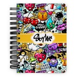 Graffiti Spiral Notebook - 5x7 w/ Name or Text