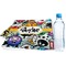 Graffiti Sports Towel Folded with Water Bottle