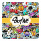 Graffiti Square Decal - Large (Personalized)