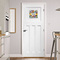 Graffiti Square Wall Decal on Door