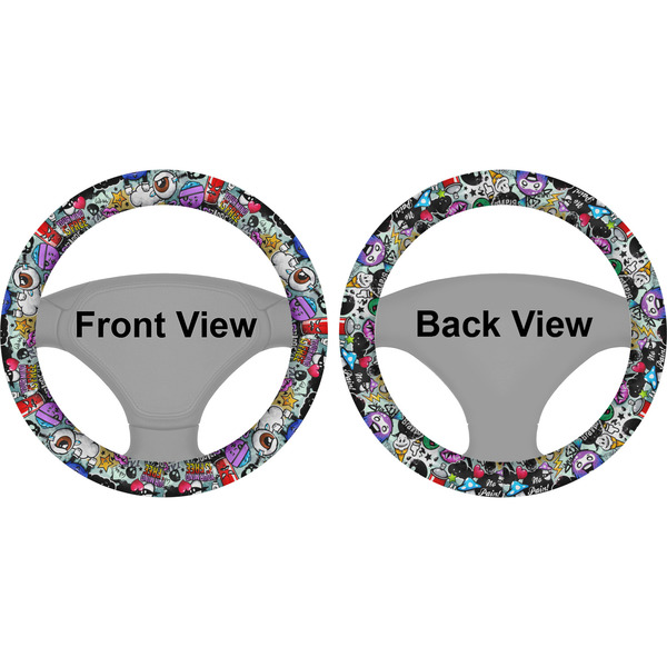 Graffiti Steering Wheel Cover- Front and Back