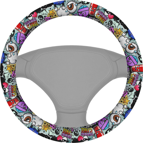 Custom Graffiti Steering Wheel Cover