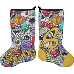 Graffiti Holiday Stocking - Double-Sided - Neoprene (Personalized)