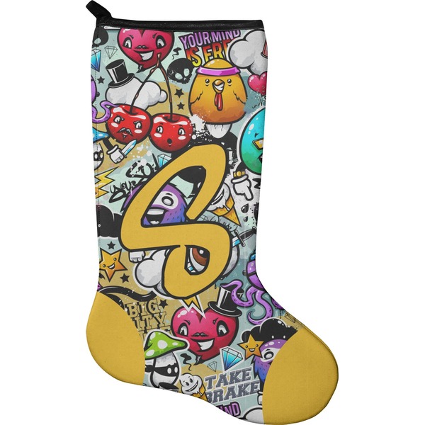 Custom Graffiti Holiday Stocking - Neoprene (Personalized)