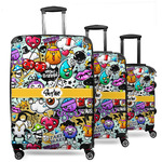 Graffiti 3 Piece Luggage Set - 20" Carry On, 24" Medium Checked, 28" Large Checked (Personalized)
