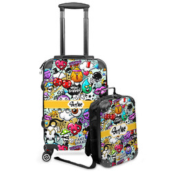 Graffiti Kids 2-Piece Luggage Set - Suitcase & Backpack (Personalized)