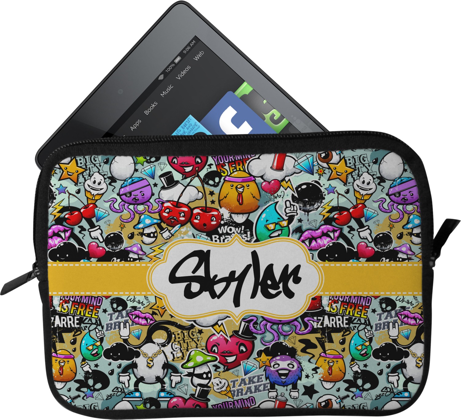 Custom Graffiti Tablet Case / Sleeve (Personalized) YouCustomizeIt