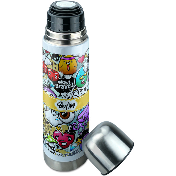 Graffiti Thermos - Lid Off