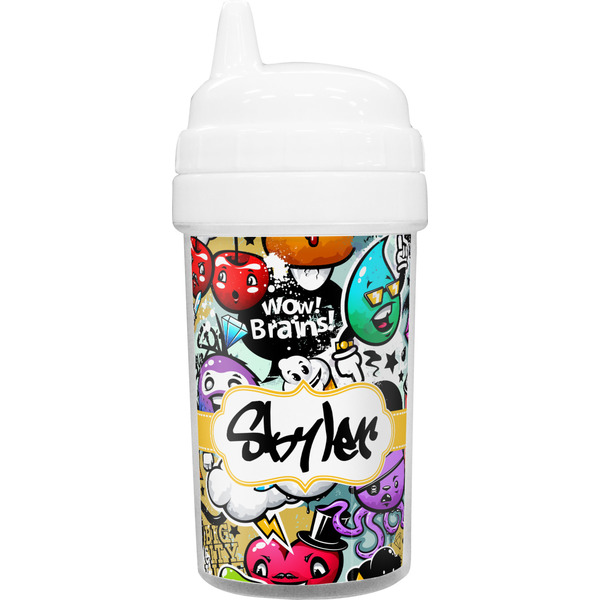 Custom Graffiti Toddler Sippy Cup (Personalized)