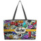 Graffiti Beach Totes Bag - w/ Black Handles (Personalized)