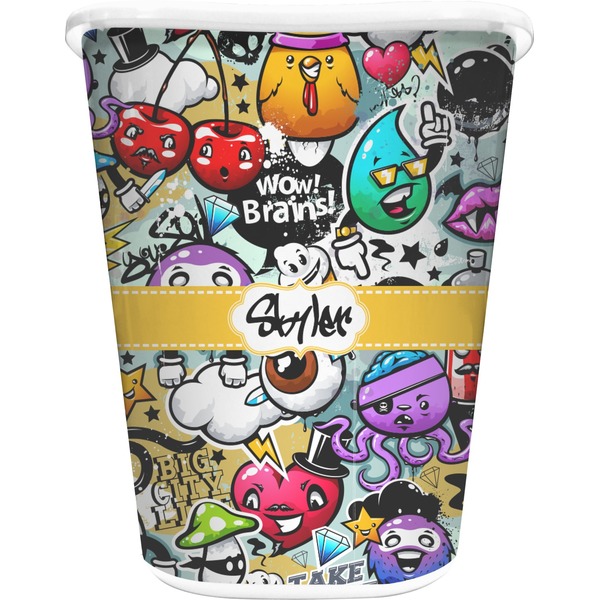 Custom Graffiti Waste Basket (Personalized)
