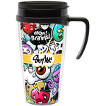 Graffiti Acrylic Travel Mug with Handle (Personalized)