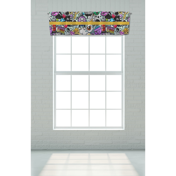 Graffiti Valance - On window