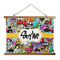 Graffiti Wall Hanging Tapestry - Wide (Personalized)