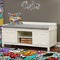 Graffiti Wall Name Decal Above Storage bench