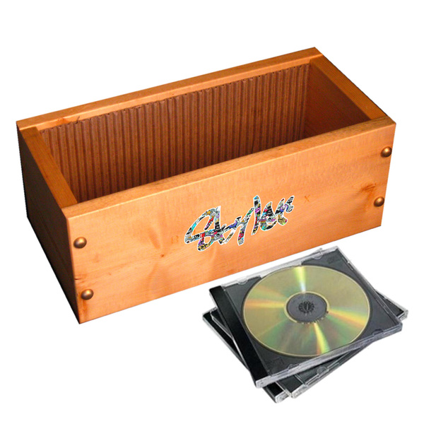 Graffiti Wall Name Decal on Wooden Storage Chest