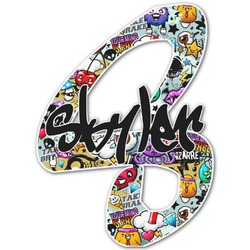 Graffiti Name & Initial Decal - Up to 12"x12" (Personalized)