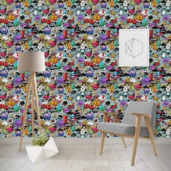 Graffiti Wallpaper & Surface Covering (Water Activated - Removable)