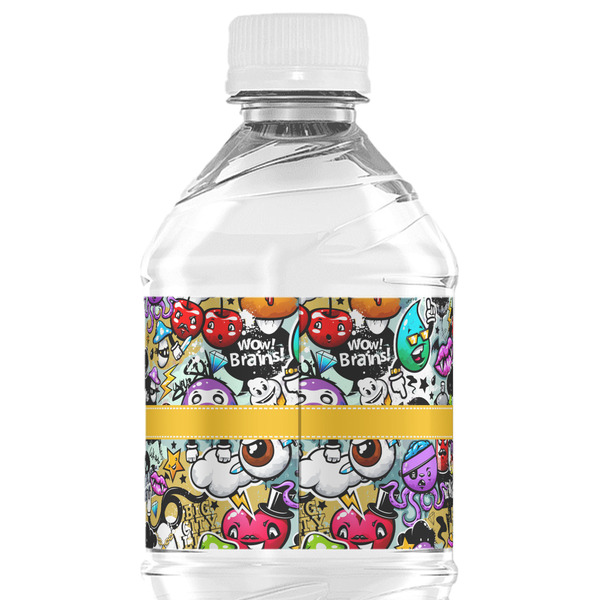Graffiti Water Bottle Label - Back View