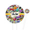 Graffiti Round Plastic Food Picks (Personalized)