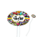 Graffiti Oval Plastic Stir Sticks (Personalized)