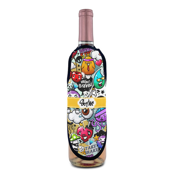 Graffiti Wine Bottle Apron - IN CONTEXT