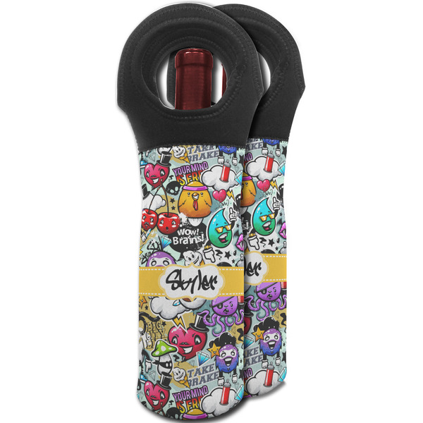 Graffiti Wine Tote Bag - MAIN