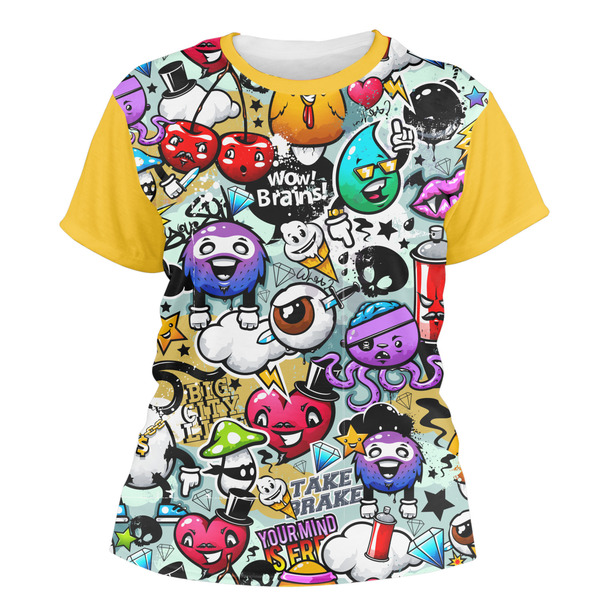 Custom Graffiti Women's Crew T-Shirt - X Large