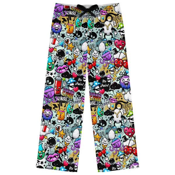 Custom Graffiti Womens Pajama Pants - M