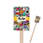 Graffiti Rectangle Wooden Stir Sticks (Personalized)