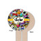 Graffiti Wooden 6" Food Pick - Round - Single Sided - Front & Back