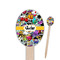 Graffiti Oval Wooden Food Picks (Personalized)