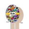 Graffiti Wooden Food Pick - Oval - Single Sided - Front & Back