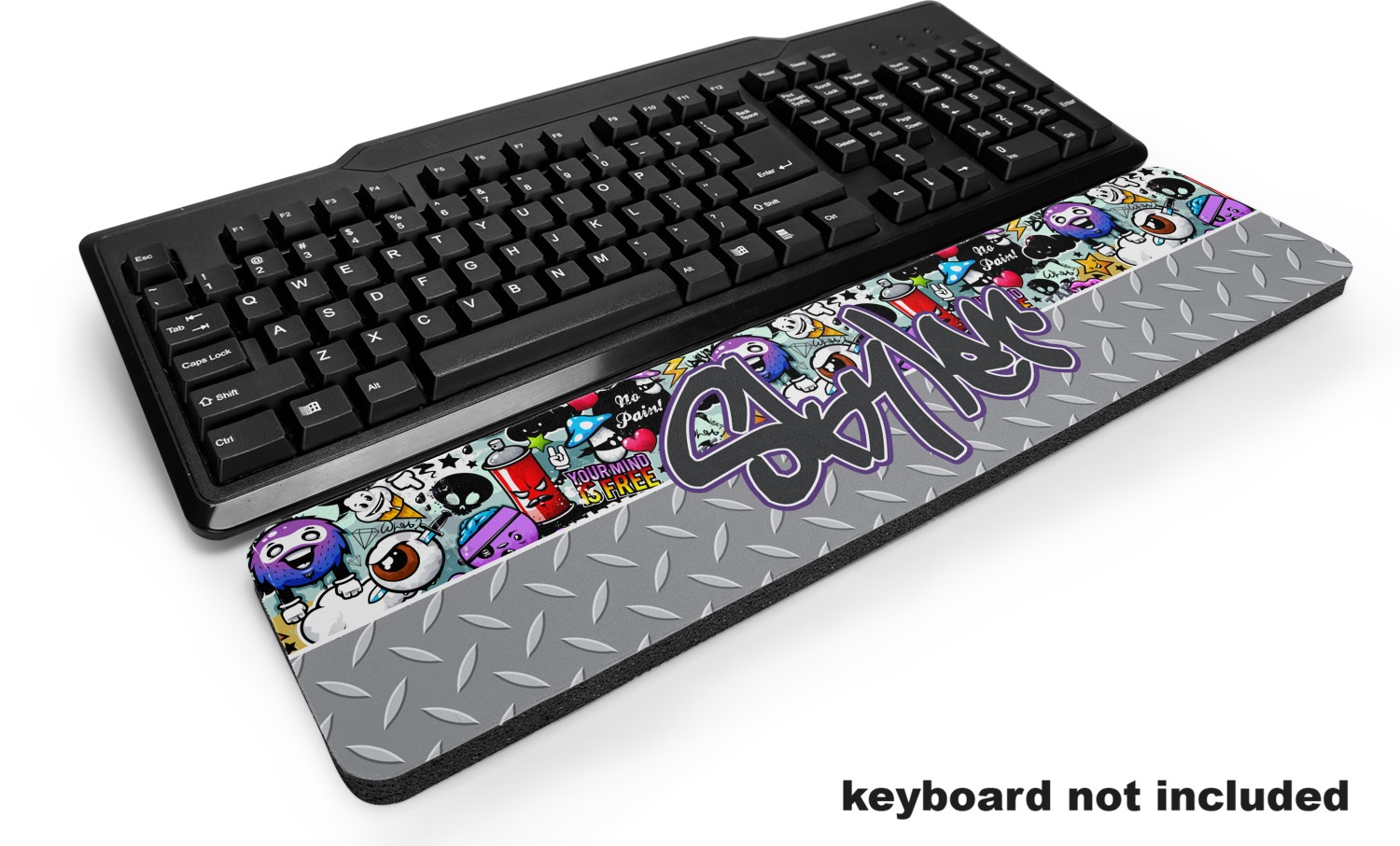 Custom Graffiti Keyboard Wrist Rest (Personalized) | YouCustomizeIt