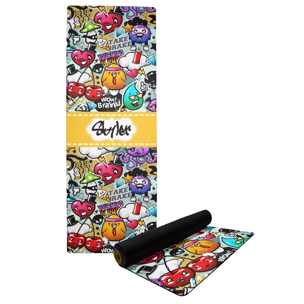 Custom Graffiti Yoga Mat (Personalized)