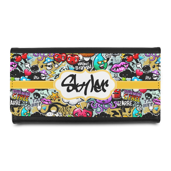 Custom Graffiti Leatherette Ladies Wallet (Personalized)