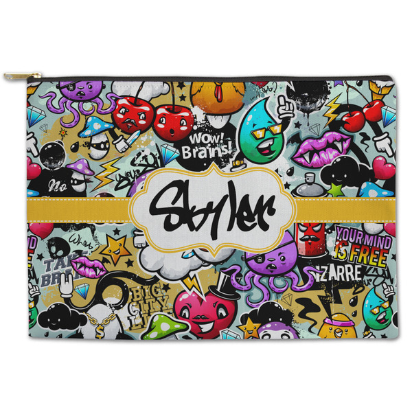Custom Graffiti Zipper Pouch (Personalized)