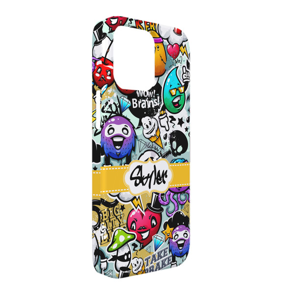 Custom Graffiti iPhone Case - Plastic - iPhone 13 Pro Max (Personalized)