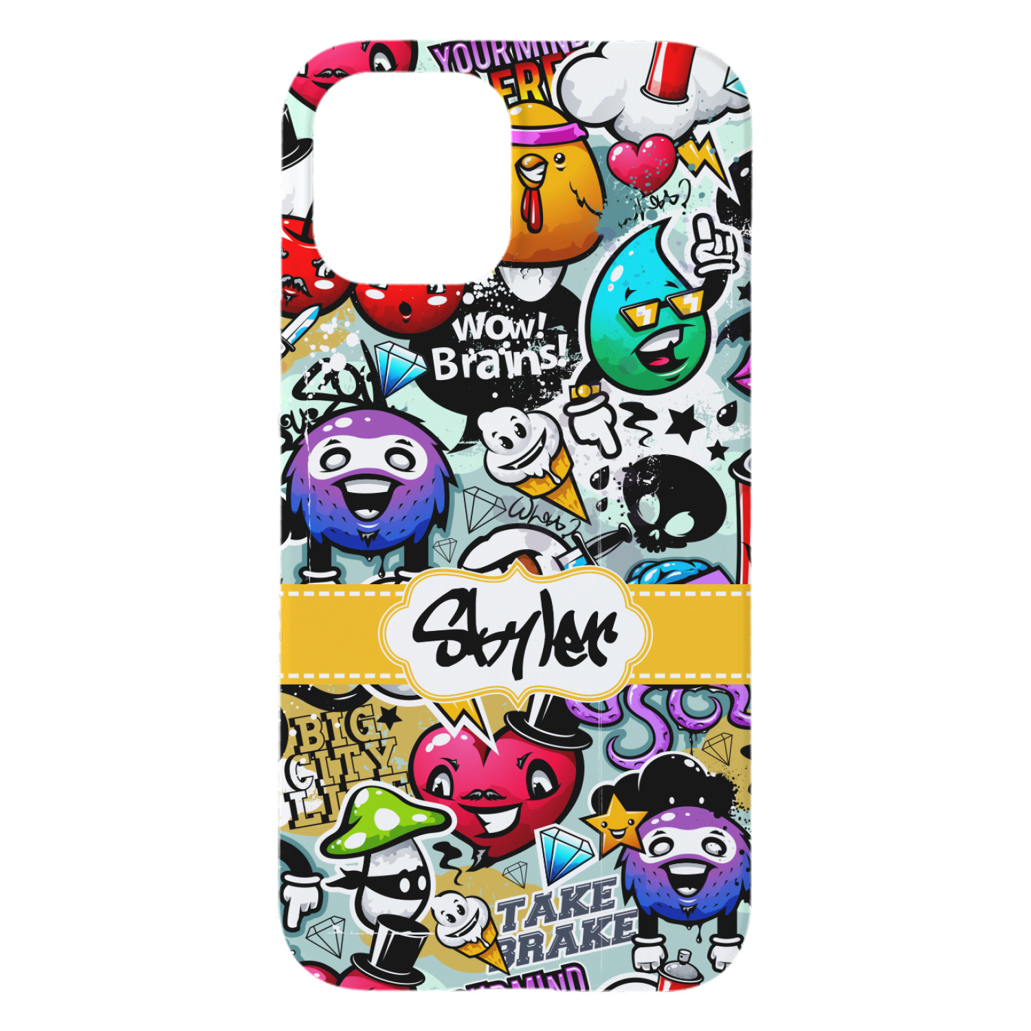 Custom Graffiti iPhone Case - Plastic (Personalized) | YouCustomizeIt