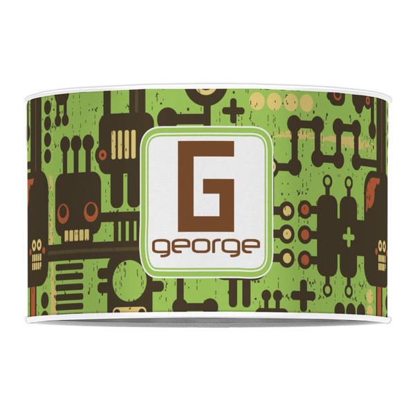 Industrial Robot 1 12" Drum Lampshade - FRONT (Poly Film)