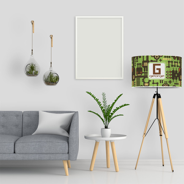 Industrial Robot 1 12" Drum Lampshade - LIFESTYLE