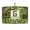 Industrial Robot 1 12" Drum Pendant Lamp - Fabric (Personalized)