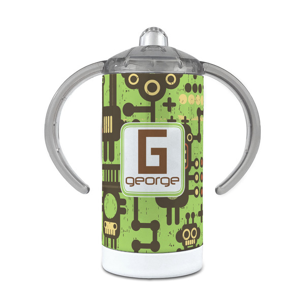 Custom Industrial Robot 1 12 oz Stainless Steel Sippy Cup (Personalized)