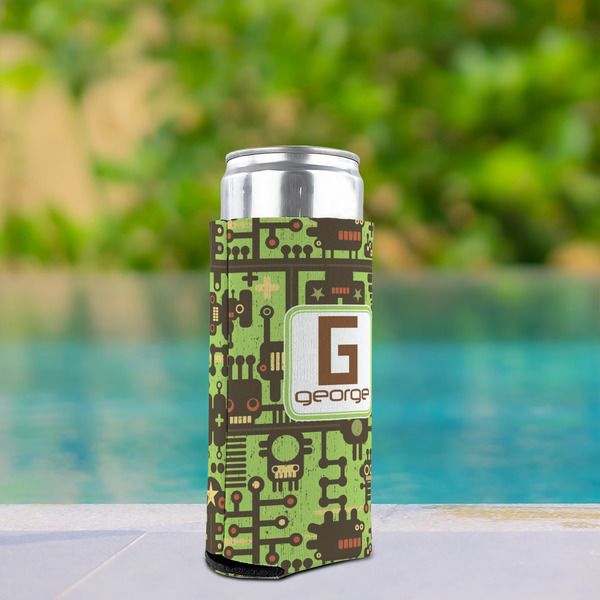 Industrial Robot 1 Can Cooler - Tall 12oz - In Context