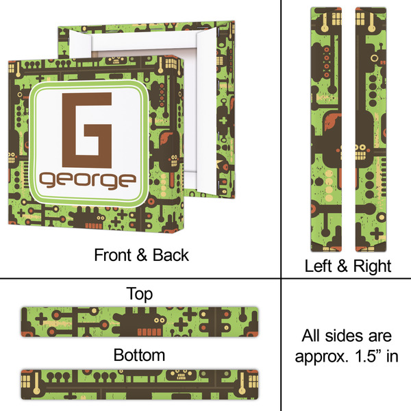 Industrial Robot 1 12x12 - Canvas Print - Approval